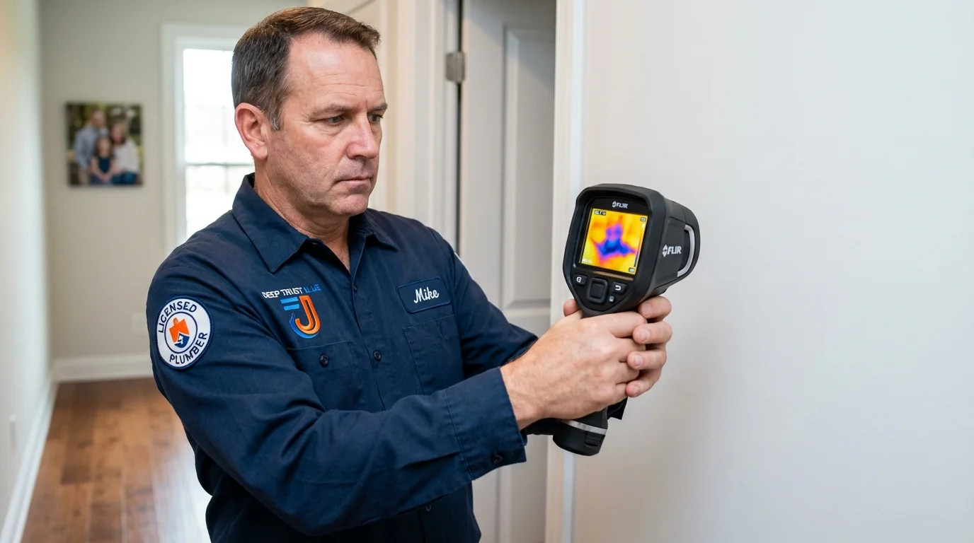 Thermal imaging leak detection by Johns Plumbing LLC in Riverbank